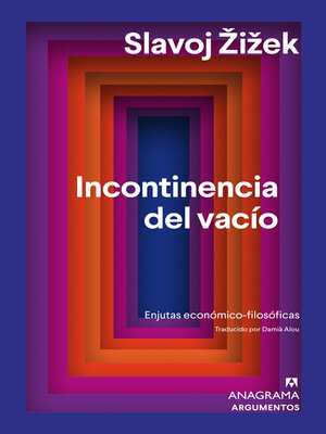 cover image of Incontinencia del vacío